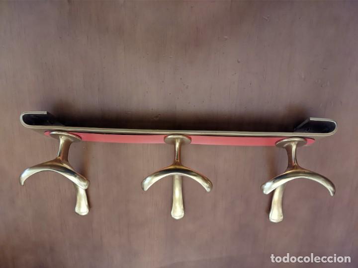 Vintage: PERCHERO METAL DORADO - Foto 4