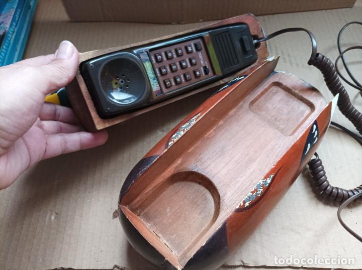 Vintage: Tel&eacute;fono madera forma de paroi - Foto 5