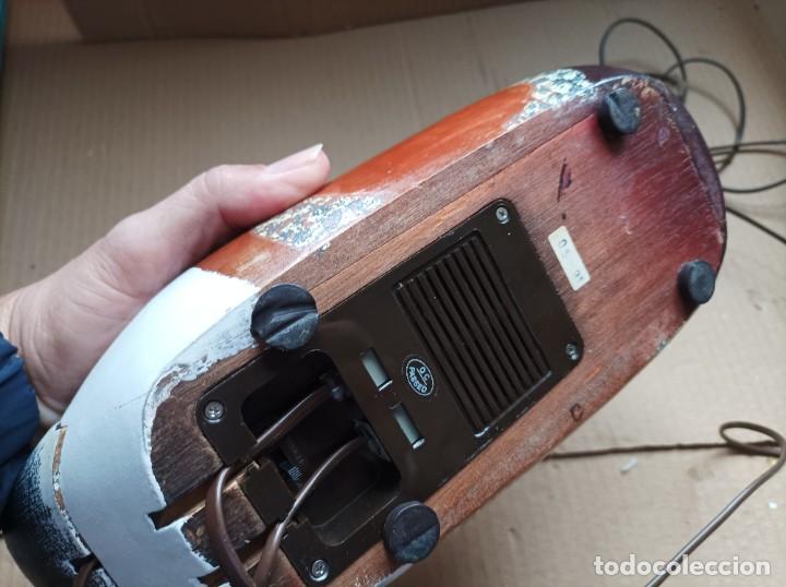 Vintage: Tel&eacute;fono madera forma de paroi - Foto 7
