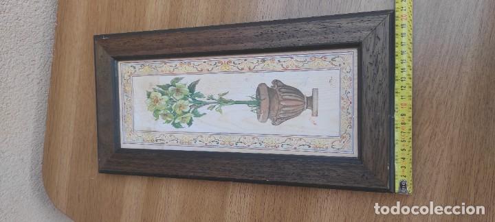 Vintage: CuADRO MADERA MOTIVOS FLORALES - Foto 5
