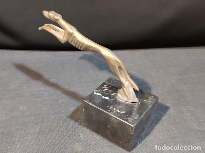 Vintage: BONITO PERRO DE BRONCE, ART DEC&Oacute; - Foto 2