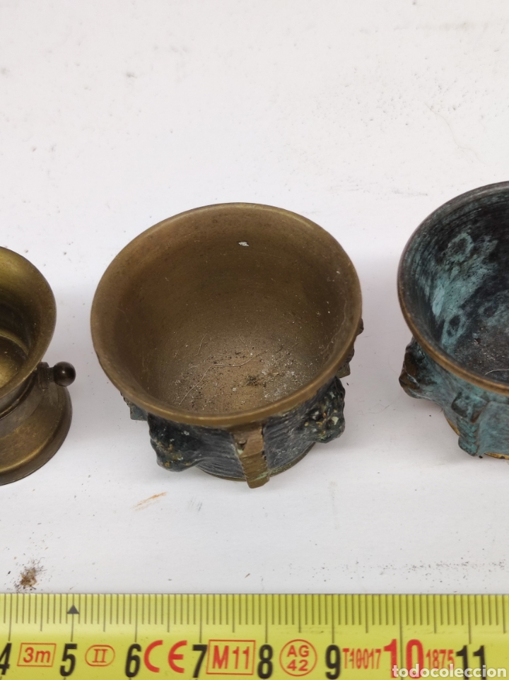 Vintage: Varios y peque&ntilde;os morteros de colecci&oacute;n. - Foto 3
