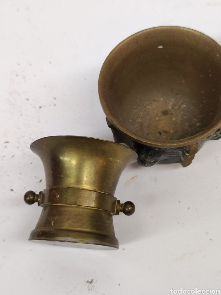 Vintage: Varios y peque&ntilde;os morteros de colecci&oacute;n. - Foto 6