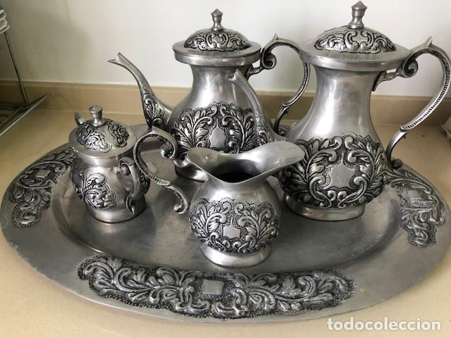 Vintage: Juego de cafe de metal