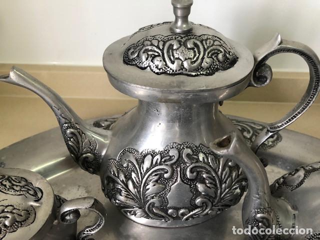 Vintage: Juego de cafe de metal - Foto 5