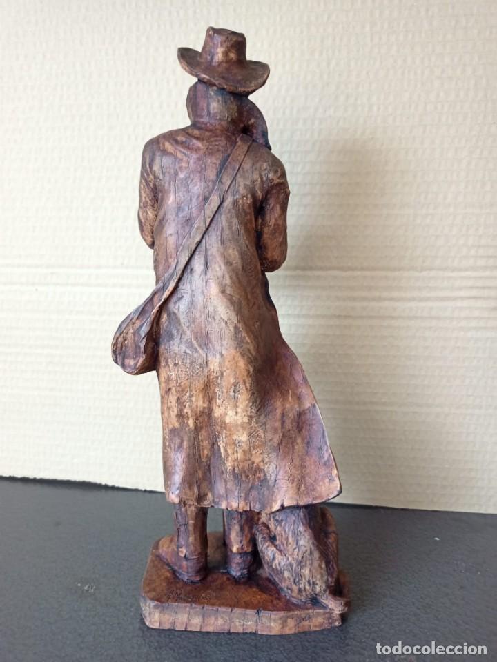 Vintage: Figura de pastor en imitaci&oacute;n madera - Foto 4