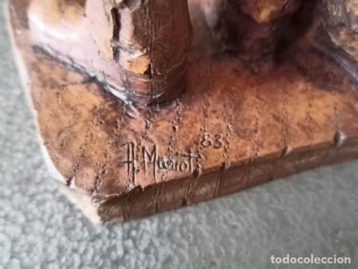 Vintage: Figura de pastor en imitaci&oacute;n madera - Foto 6