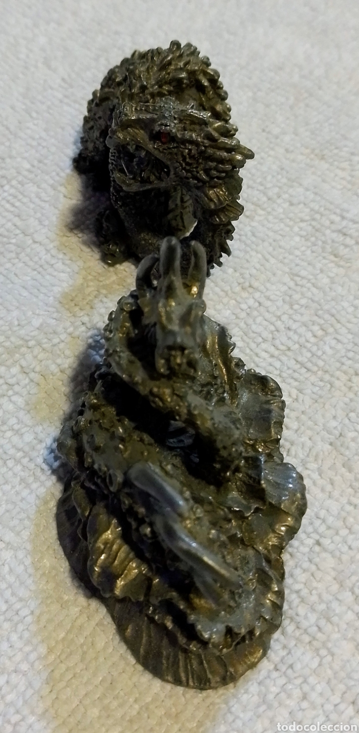 Vintage: FIGURAS DE PLOMO DE DRAGONES - Foto 4