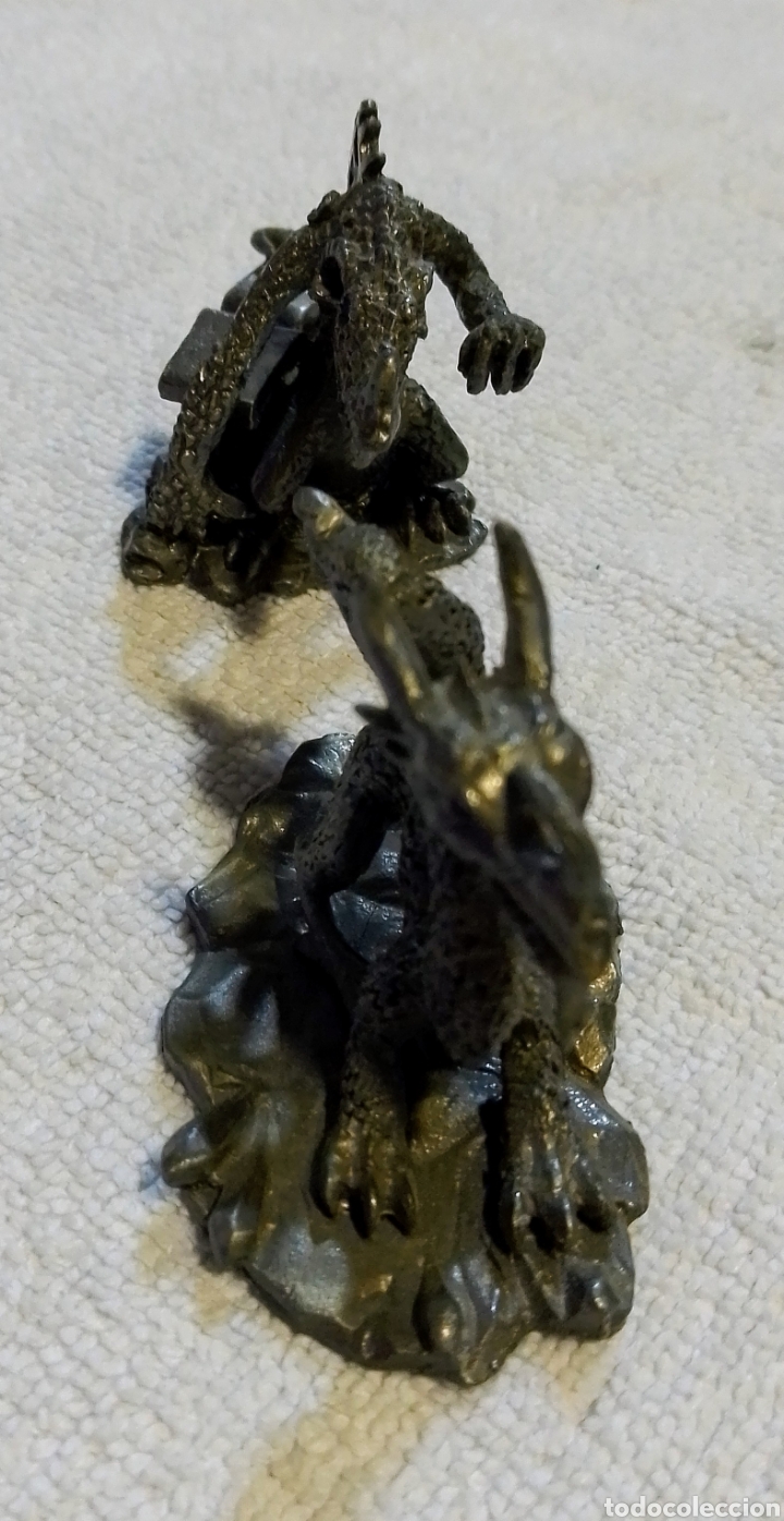 Vintage: FIGURAS DE PLOMO DE DRAGONES - Foto 6