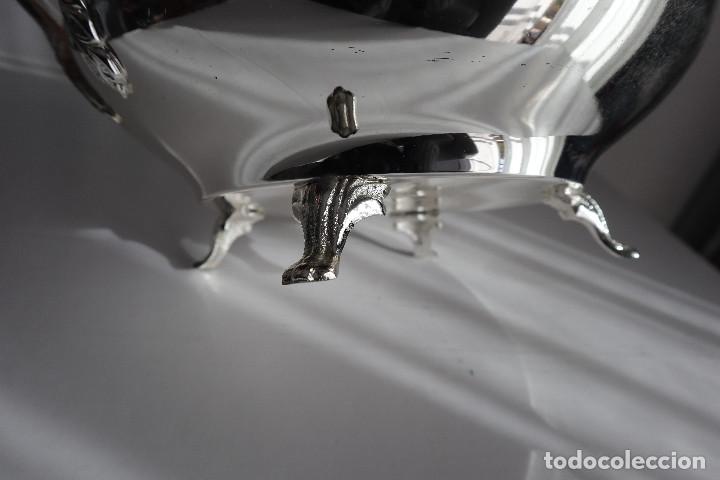 Vintage: Sopera de metal plateada. Centro de mesa - Foto 7