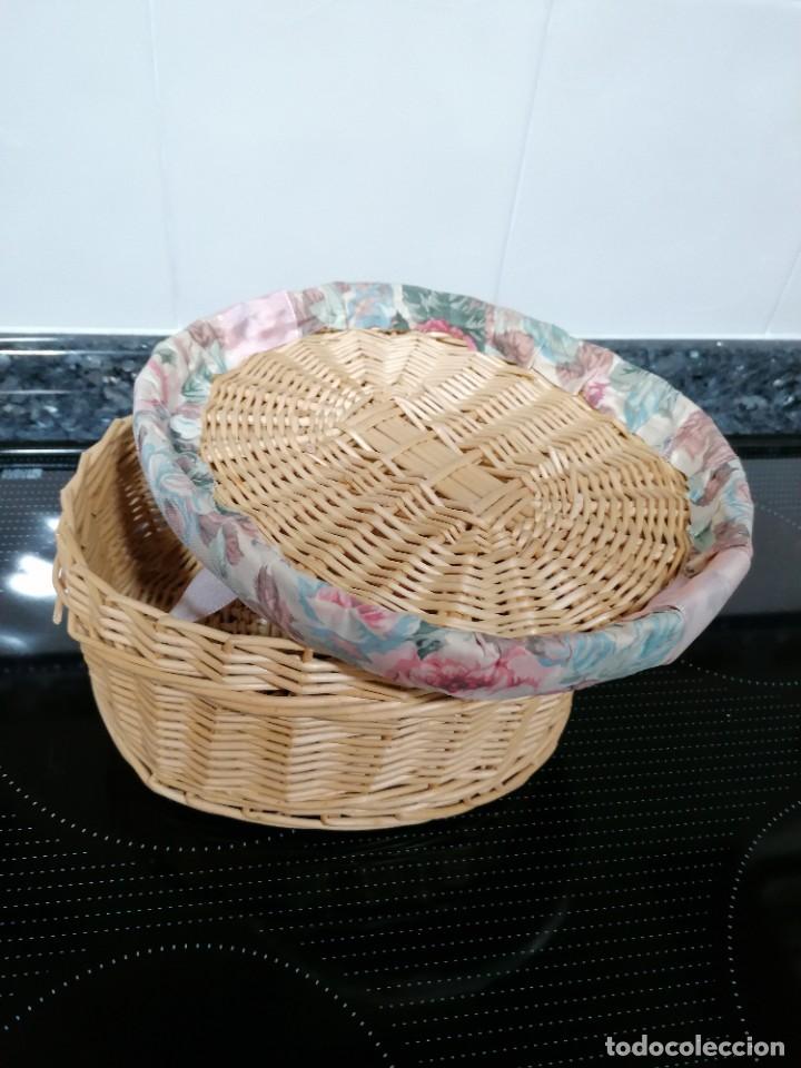 Vintage: C9 - cesta de mimbre con tapa. - Foto 4