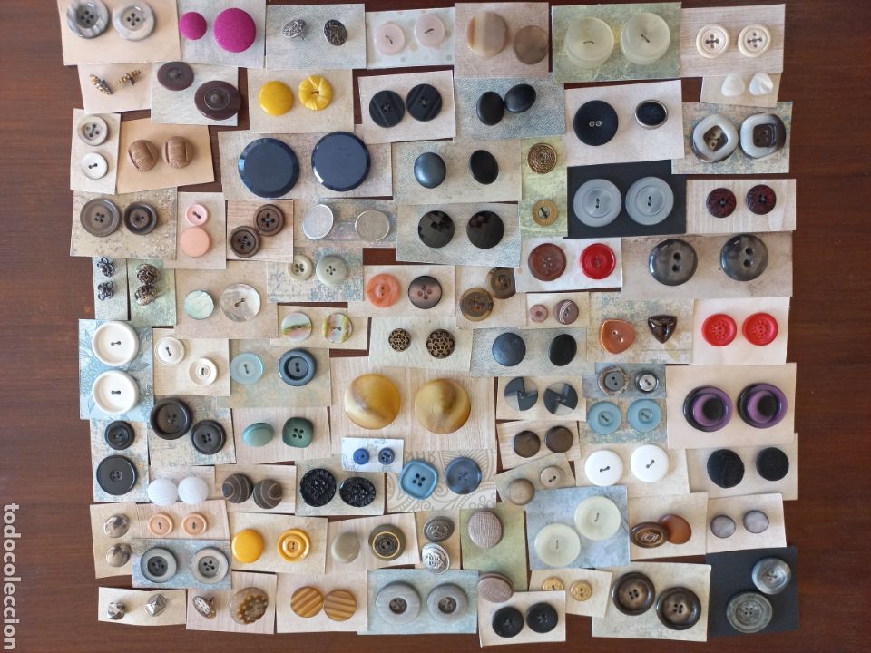 Vintage: Lote de 80 pares aprox de botones vintage