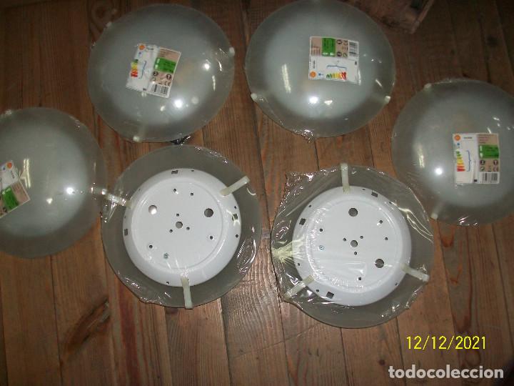 Vintage: LOTE DE 6 PLAFONES-LLUM-NUEVOS - Foto 2