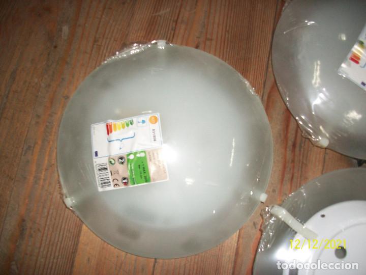 Vintage: LOTE DE 6 PLAFONES-LLUM-NUEVOS - Foto 3