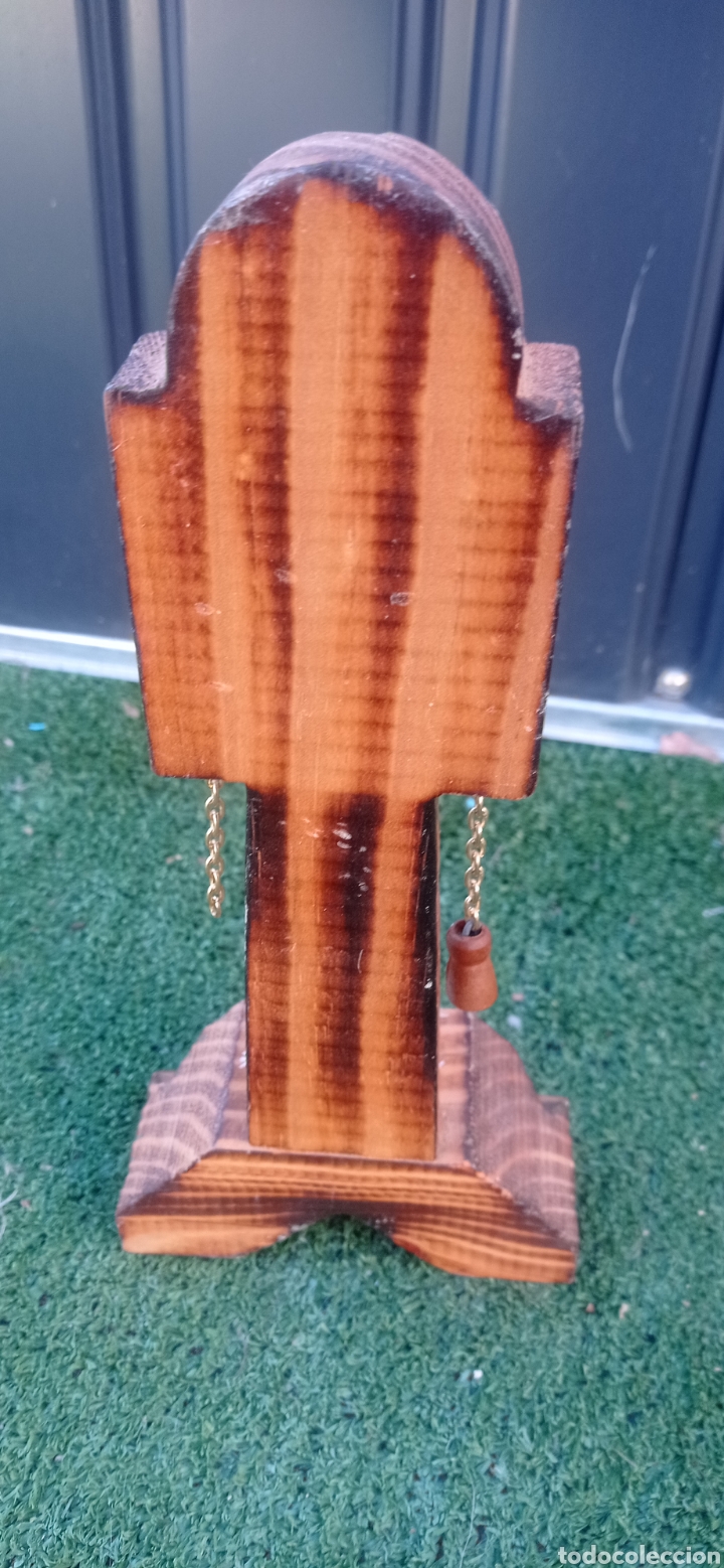 Vintage: Term&oacute;metro madera virgen de la Esperanza Calasparra - Foto 5