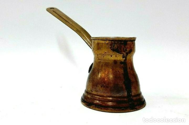 Vintage: Olla r&uacute;stica Cezve peque&ntilde;a de mango largo con labio vertedor(2.3) - Foto 4
