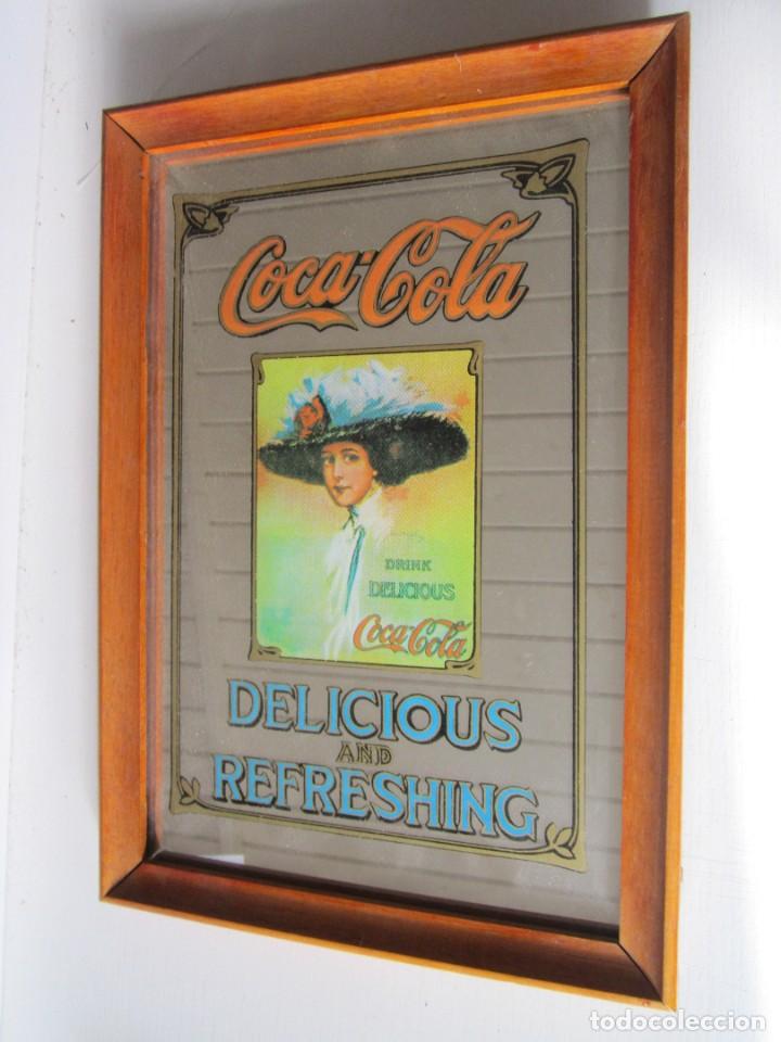 Vintage: CUADRO ESPEJO DE COCA-COLA DE 23X33 CM