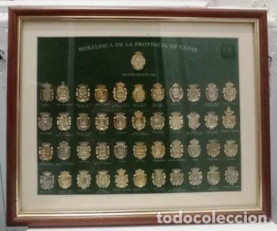 Vintage: CUADRO, HERALDICA DE LA PROVINCIA DE CADIZ. CUADROINSIGNIA-49