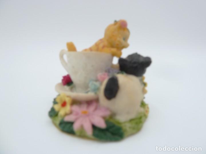 Vintage: Figura resina gatitos - Foto 2