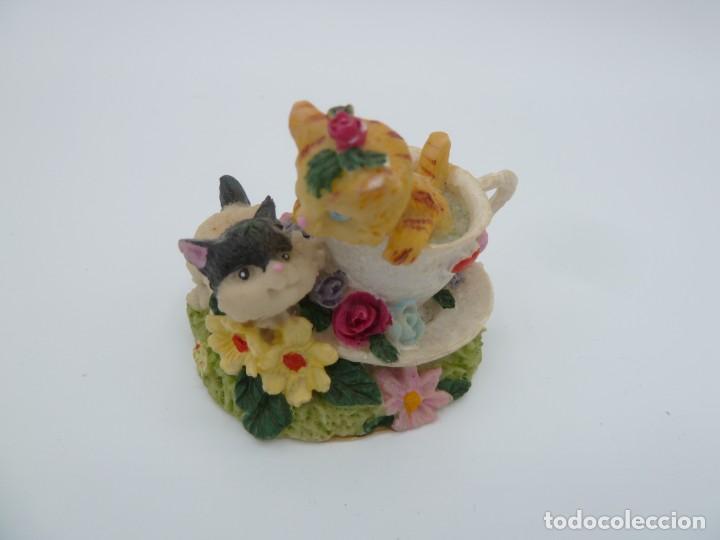 Vintage: Figura resina gatitos - Foto 1