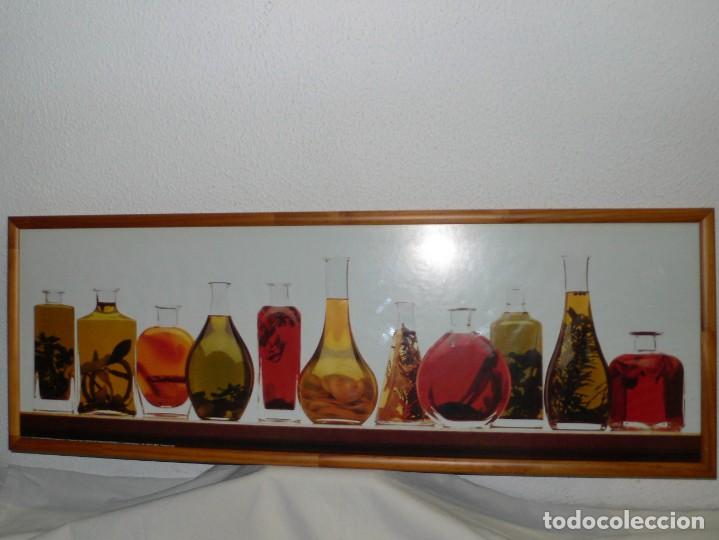 Vintage: CUADRO DECORACI&Oacute;N BOTELLAS - Foto 1
