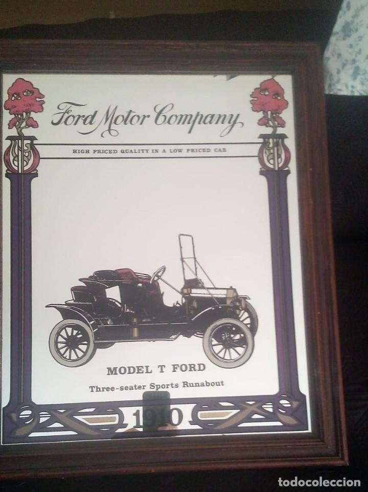 Vintage: CUADRO ESPEJO FORD MODELO 1910 - Foto 1