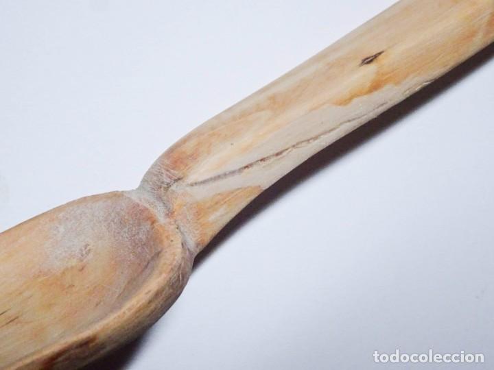 Vintage: Cuchara larga Cuchar&oacute;n madera 68 cm #2 - Foto 8