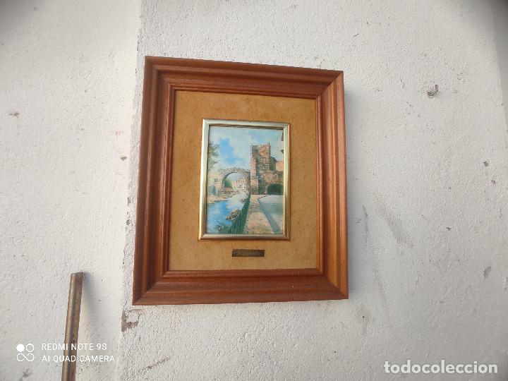 Vintage: cuadro con dibujo en chapa - Foto 1