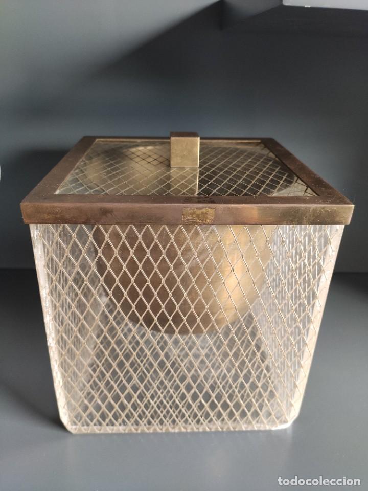 Vintage: CUBITERA VINTAGE A&Ntilde;OS 50 - MID CENTURY - CON TAPA - VER FOTOS - Buen estado de conservaci&oacute;n