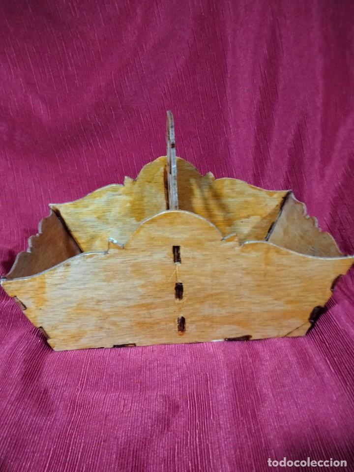 Vintage: BONITO CESTO DE MADERA - Foto 2