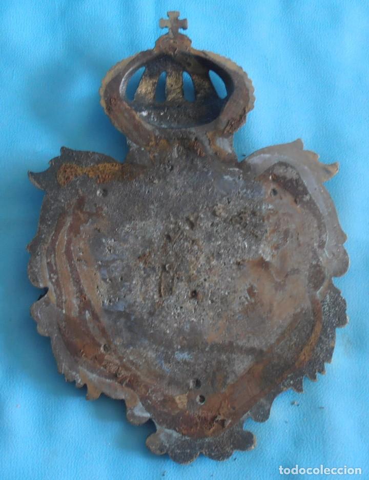 Vintage: ESCUDO DE LA CIUDAD DE PONTEVEDRA, DE BRONCE - Foto 3