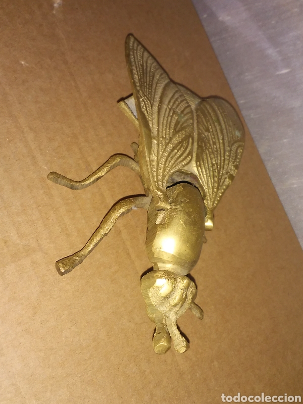 Vintage: Cenicero de bronce abeja