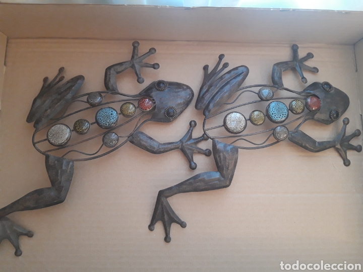 Vintage: RANAS DE METAL DECORATIVAS