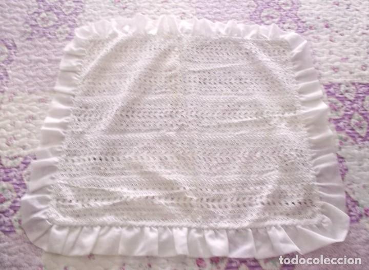 Vintage: COJIN BLANCO CONFECCION CASERA-A&Ntilde;OS 70