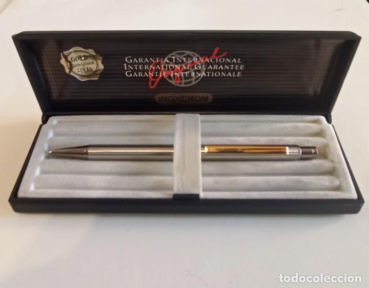 Vintage: PORTAMINAS INOXCROM GOLD ELECTROPLATED 23,6 kts.