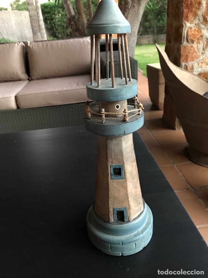 Vintage: Faro nautico de madera - Foto 5