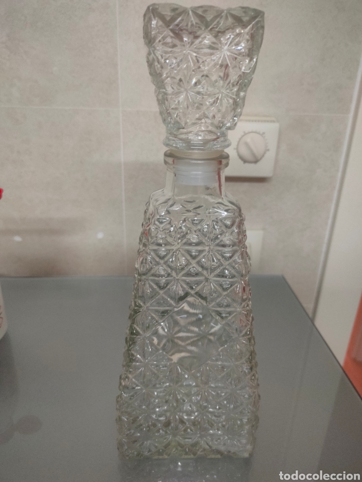 Vintage: ANTIGUA BOLELLA PERFUME MONICO NAVARRO CRISTAL TALLADO 29X10X8cm