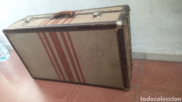 Vintage: Maleta baul vintage. A&ntilde;os 60. - Foto 6