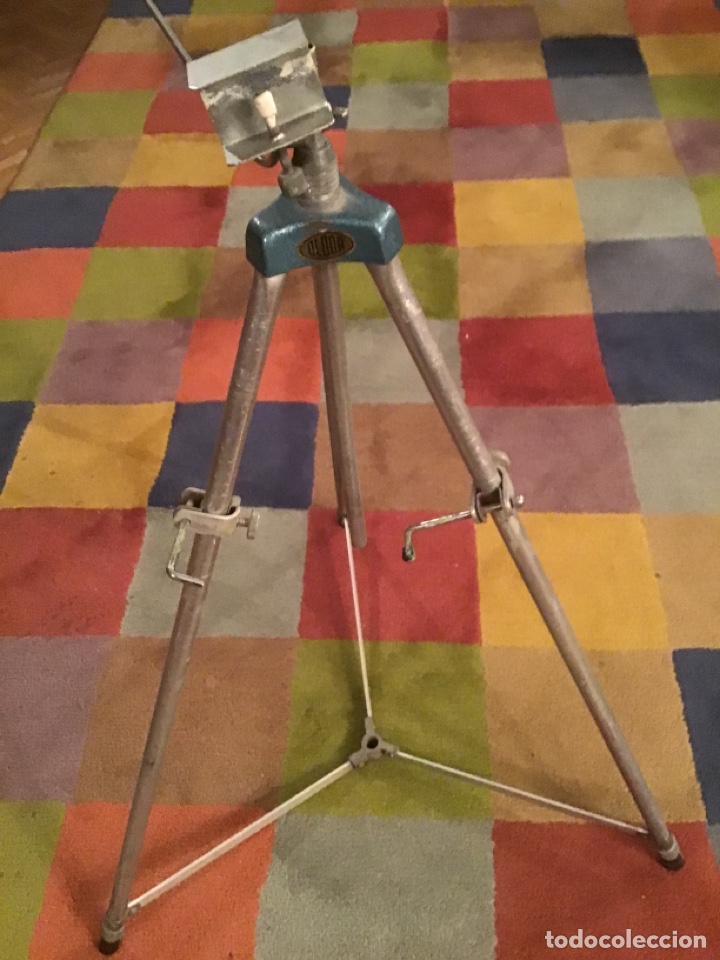 Vintage: Tr&iacute;pode. Marca OLDOR. Plegable. 81 cm. plegado. - Foto 2