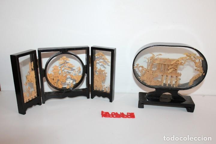 Vintage: 2 DIORAMA ORIENTAL - A&Ntilde;OS 60 - Foto 1