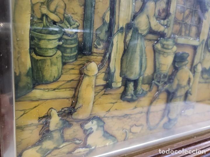 Vintage: CUADRO EN RELIEVE ANTON PIECK ,ENMARCADO - Foto 4