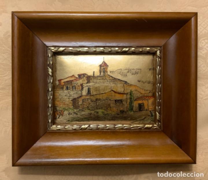 Vintage: PEQUE&Ntilde;O CUADRO DE ALMUDAFAR, OSSO DE CINCA, HUESCA