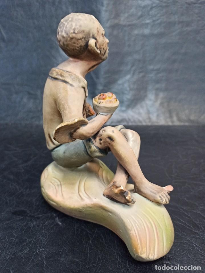 Vintage: Figura vagabundo con cuenco. C36 - Foto 2