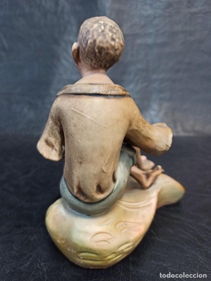 Vintage: Figura vagabundo con cuenco. C36 - Foto 3