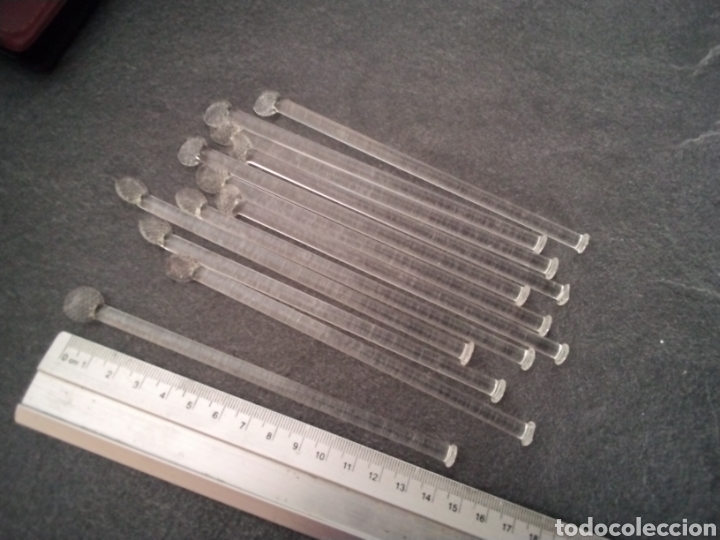 Vintage: Agitadores coctel cristal - Foto 3