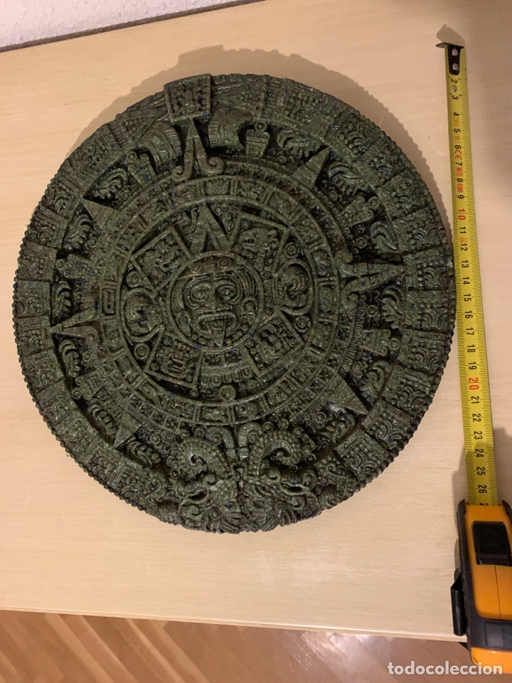Vintage: Calendario maya en piedra - Foto 2