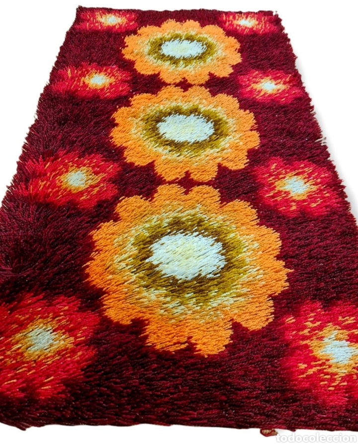 Vintage: Alfombra vintage lana a&ntilde;os 60