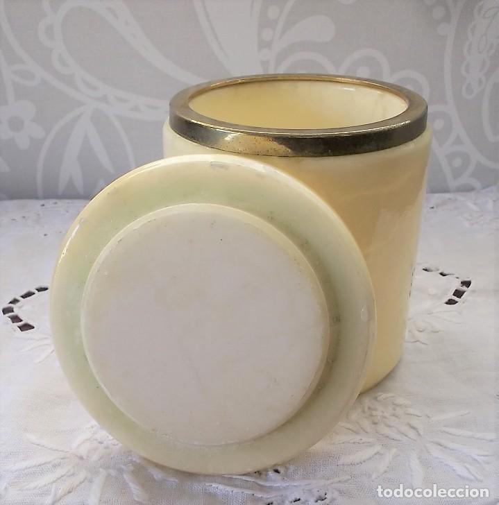 Vintage: TARRO DE ALABASTRO CON TAPA - Foto 4