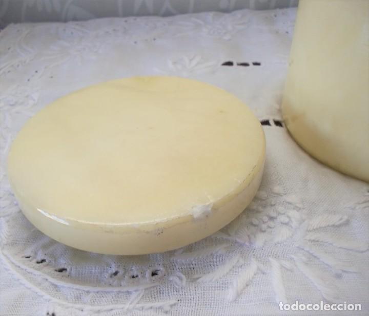 Vintage: TARRO DE ALABASTRO CON TAPA - Foto 9