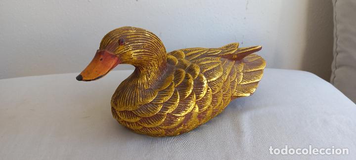 Vintage: PATO DE MADERA. PARA DECORACION O RECLAMO SE&Ntilde;UELO DE CAZA DUCK DECOY.